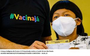 SP aplica 1ª vacina contra Covid para criança em menino de 8 anos